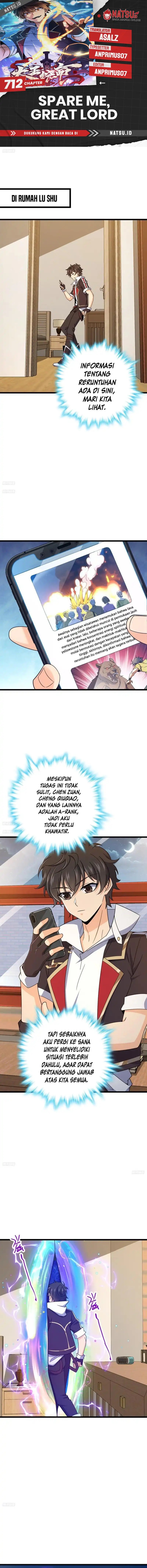 Spare Me, Great Lord! chapter 712